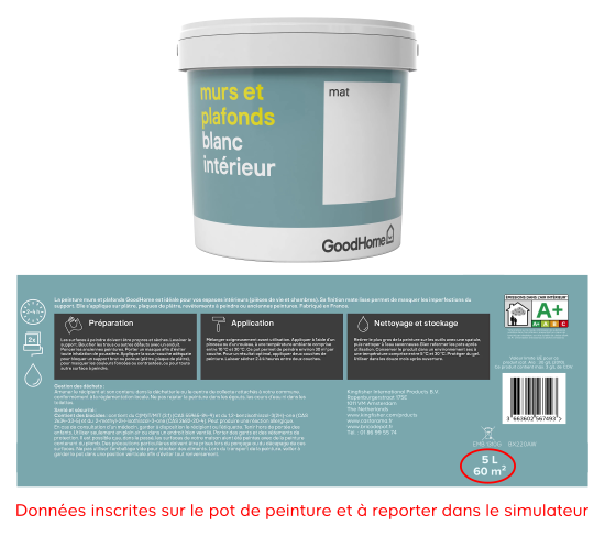 rendement de la peinture